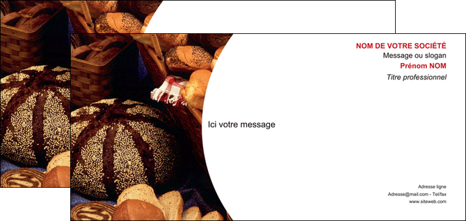 cree carte de correspondance boulangerie pain brioches boulangerie MLIG33488