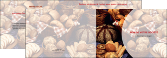 creation graphique en ligne depliant 2 volets  4 pages  boulangerie pain brioches boulangerie MLIG33494