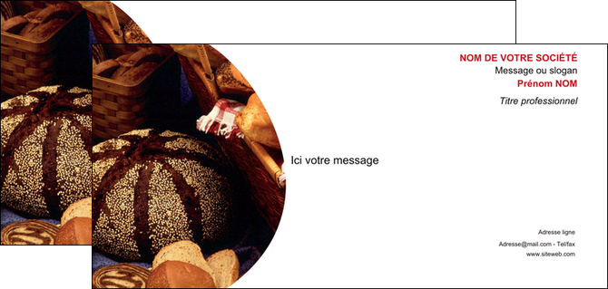 maquette en ligne a personnaliser carte de correspondance boulangerie pain boulangerie patisserie MLIG33528