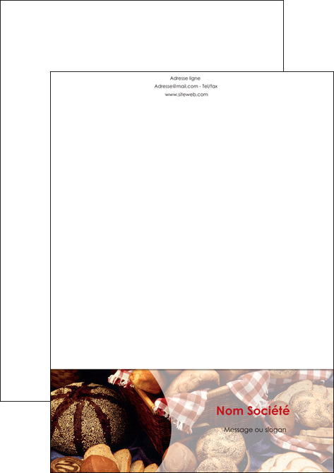 impression tete de lettre boulangerie pain boulangerie patisserie MLIG33544