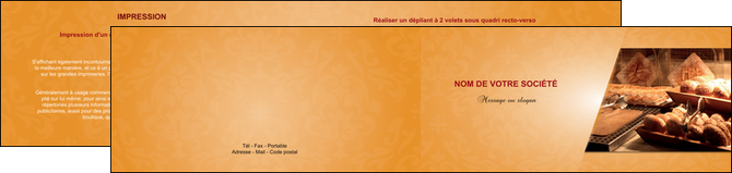 personnaliser maquette depliant 2 volets  4 pages  boulangerie boulangerie pains viennoiserie MLIG33648