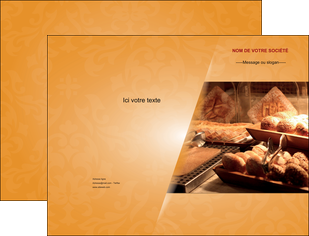 imprimer pochette a rabat boulangerie boulangerie pains viennoiserie MLIG33652