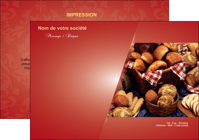 creer modele en ligne flyers boulangerie pain boulangerie patisserie MID33710