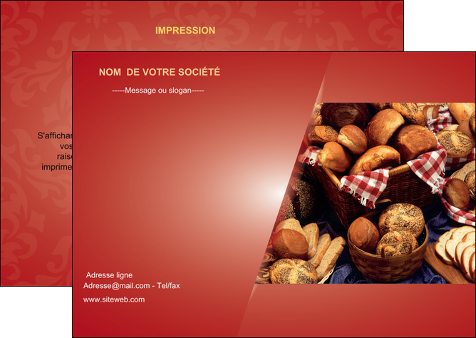 creation graphique en ligne flyers boulangerie pain boulangerie patisserie MID33714