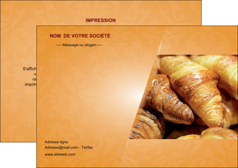 personnaliser maquette flyers boulangerie croissants boulangerie patisserie MID33744