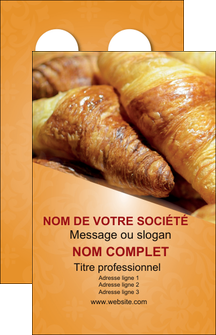 exemple carte de visite boulangerie croissants boulangerie patisserie MID33760