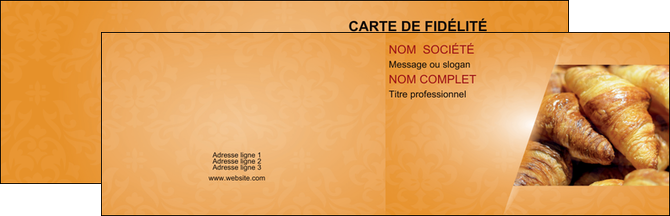 personnaliser modele de carte de visite boulangerie croissants boulangerie patisserie MID33762