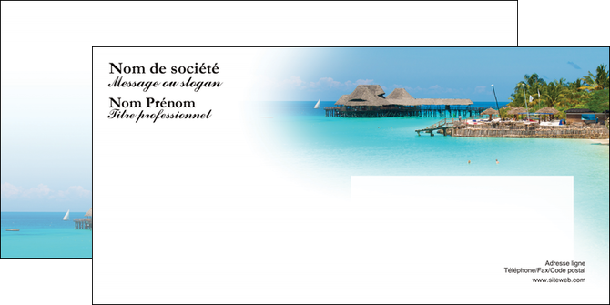 creation graphique en ligne enveloppe paysage plage vacances tourisme MIDBE33844