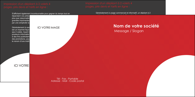exemple depliant 2 volets  4 pages  texture contexture structure MLIP33944