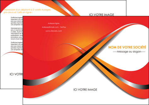 modele depliant 2 volets  4 pages  texture contexture structure MFLUOO33970