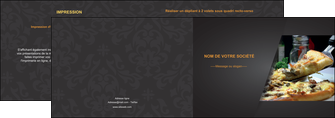 exemple depliant 2 volets  4 pages  pizzeria et restaurant italien pizza pizzeria restaurant italien MLGI34020
