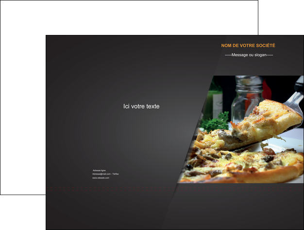 personnaliser maquette pochette a rabat pizzeria et restaurant italien pizza pizzeria restaurant italien MFLUOO34024