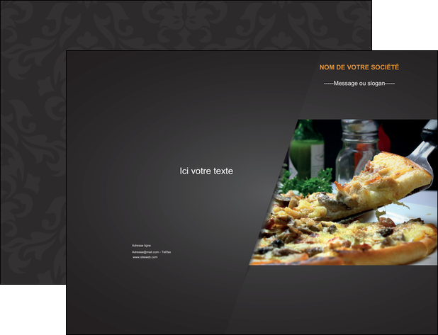creer modele en ligne pochette a rabat pizzeria et restaurant italien pizza pizzeria restaurant italien MFLUOO34026
