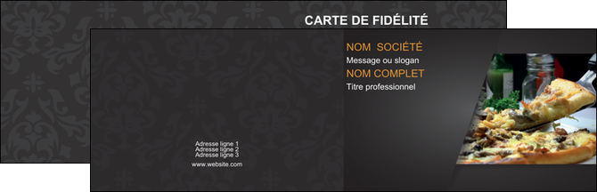 imprimerie carte de visite pizzeria et restaurant italien pizza pizzeria restaurant italien MFLUOO34030