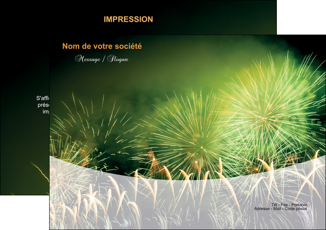 maquette en ligne a personnaliser flyers artificier feu dartifice artifice MIDBE34084