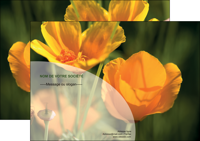 faire modele a imprimer affiche agriculture fleurs bouquetier horticulteur MFLUOO34118