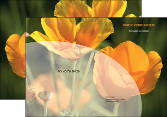 faire modele a imprimer pochette a rabat agriculture fleurs bouquetier horticulteur MFLUOO34136