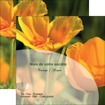 maquette en ligne a personnaliser flyers agriculture fleurs bouquetier horticulteur MFLUOO34144