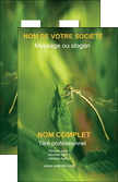 modele en ligne carte de visite nature animal nature verte MLGI34228