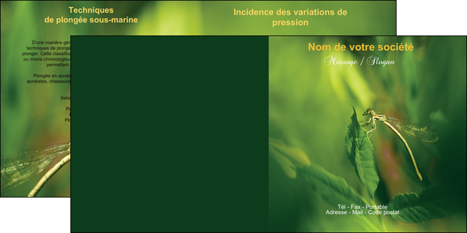 faire depliant 2 volets  4 pages  restaurant menu restaurant liste de menu set de table MIDLU34236