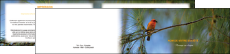maquette en ligne a personnaliser depliant 2 volets  4 pages  paysage nature parc naturel animaux parc naturel des oiseaux MLGI34274