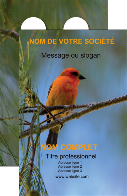 faire modele a imprimer carte de visite paysage nature parc naturel animaux parc naturel des oiseaux MIDBE34280