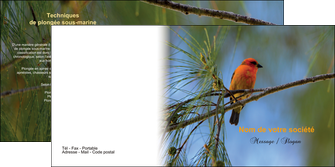 personnaliser maquette depliant 2 volets  4 pages  paysage nature parc naturel animaux parc naturel des oiseaux MLGI34288