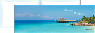 modele en ligne depliant 2 volets  4 pages  paysage faire part de mariage carte de mariage invitation mariage MIDBE34342