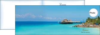 realiser depliant 2 volets  4 pages  paysage faire part de naissance carte pour naissance plages MIDBE34352