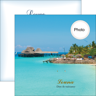 exemple flyers faire part de naissance carte pour naissance plages MIDBE34356