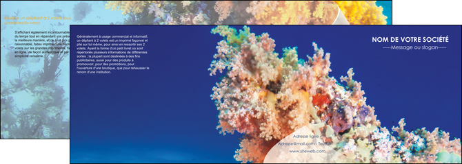 imprimer depliant 4 volets  8 pages  plongee  plongee plongee sous marine centre de plongee MIDBE34368