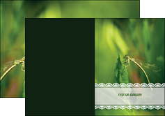 cree depliant 2 volets  4 pages  faire part de naissance carte pour naissance feuilles MIDBE34464