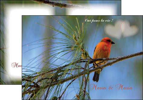 creer modele en ligne depliant 2 volets  4 pages  mariage faire part de mariage invitation mariage MLIG34490
