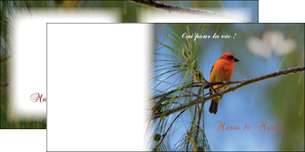 imprimer depliant 2 volets  4 pages  mariage faire part de mariage invitation mariage MLIG34492