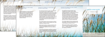 personnaliser modele de depliant 4 volets  8 pages  paysage nature champs fleurs MLGI34674