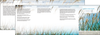 maquette en ligne a personnaliser depliant 4 volets  8 pages  paysage nature champs fleurs MLGI34676
