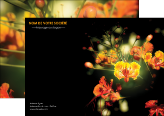 exemple flyers fleuriste et jardinage fleur luxe noire MLGI34812