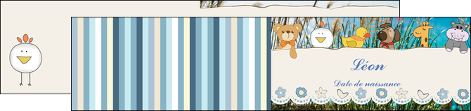 impression depliant 2 volets  4 pages  faire part de naissance carte de naissance carton invitation naissance MIDBE34830