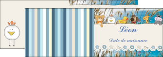 creer modele en ligne depliant 2 volets  4 pages  faire part de naissance carte de naissance carton invitation naissance MIDBE34834