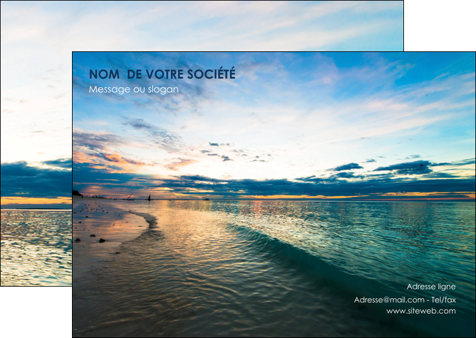 impression flyers sejours mer nature ciel MIDBE34844