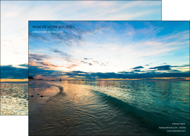 exemple affiche sejours mer nature ciel MIDBE34846