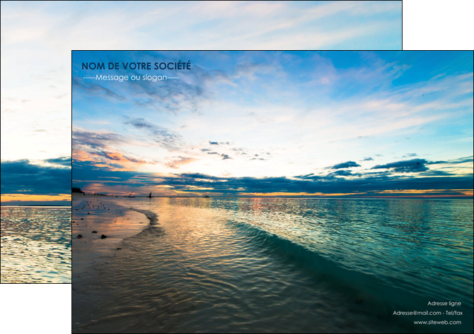 faire modele a imprimer flyers sejours mer nature ciel MIDBE34850