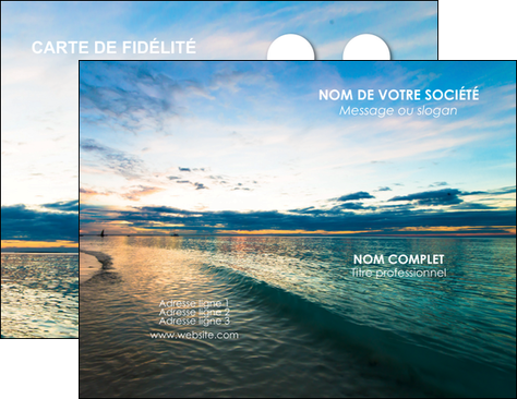 imprimerie carte de visite sejours mer nature ciel MIDBE34860