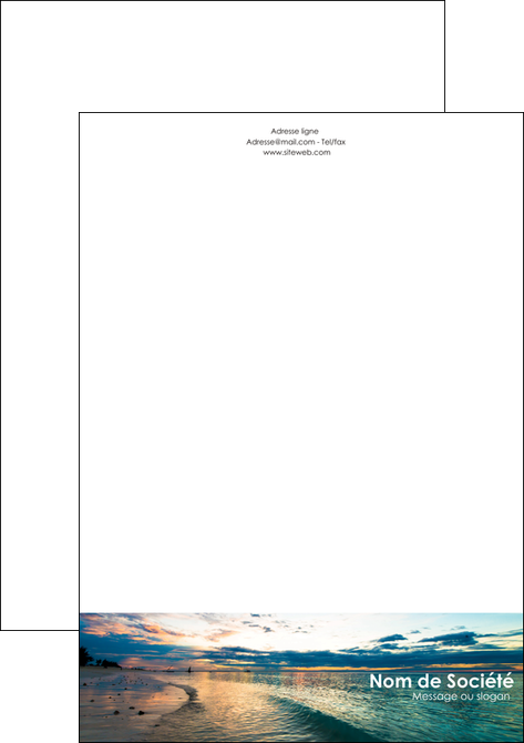 exemple tete de lettre sejours mer nature ciel MIDBE34862