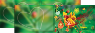 impression depliant 2 volets  4 pages  fleur naissance nature MIDBE34950
