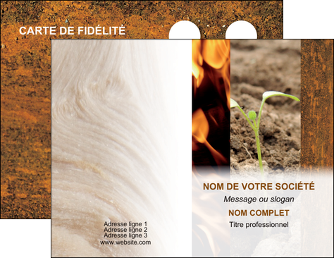 personnaliser maquette carte de visite agriculture plante plantation herbe MIDLU35010