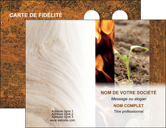 personnaliser maquette carte de visite agriculture plante plantation herbe MIDLU35010