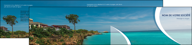faire modele a imprimer depliant 2 volets  4 pages  sejours mer plage bord de mer MID35024