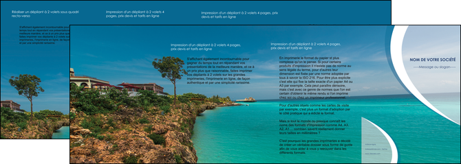 personnaliser maquette depliant 4 volets  8 pages  sejours mer plage bord de mer MID35026