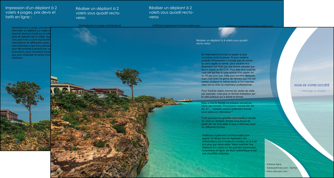 imprimerie depliant 4 volets  8 pages  sejours mer plage bord de mer MID35038
